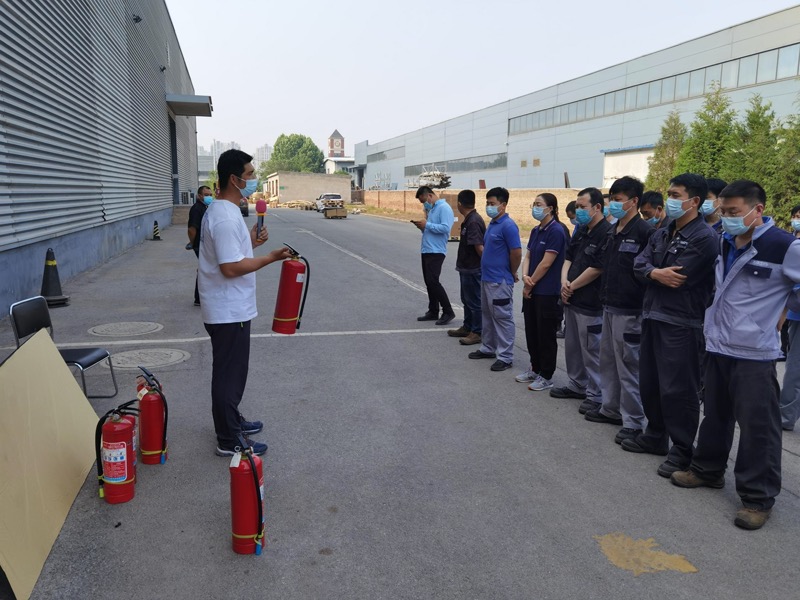 Fire extinguisher practice drill